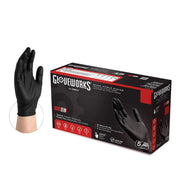 VIP Extensions GlovePlus Black Nitrile Industrial Latex Free Disposable Gloves by Ammex Gloves & Mittens