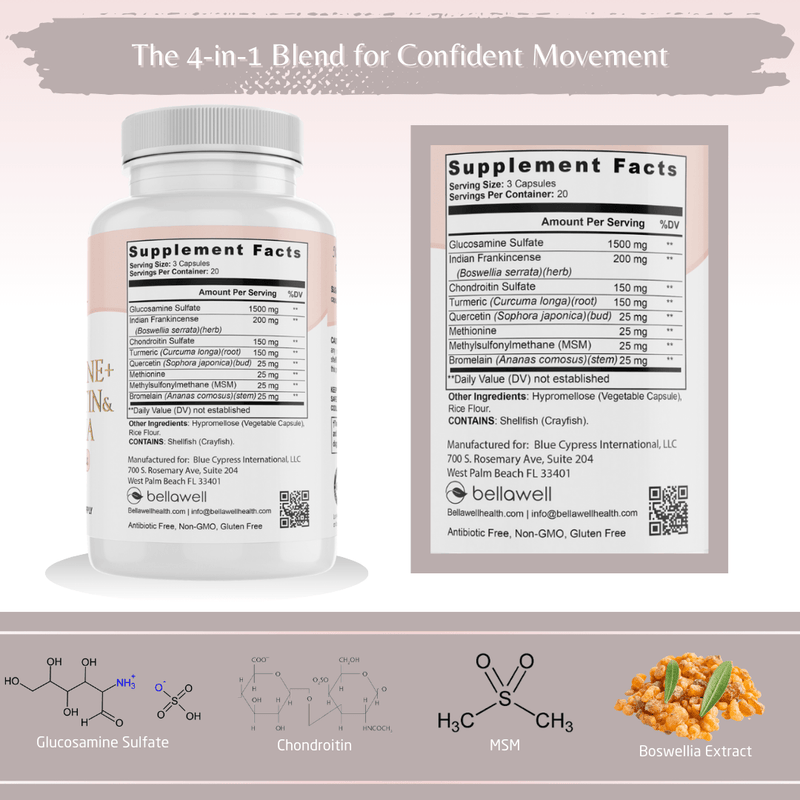 Glucosamine Sulfate - Healthy Joints by Bellawell