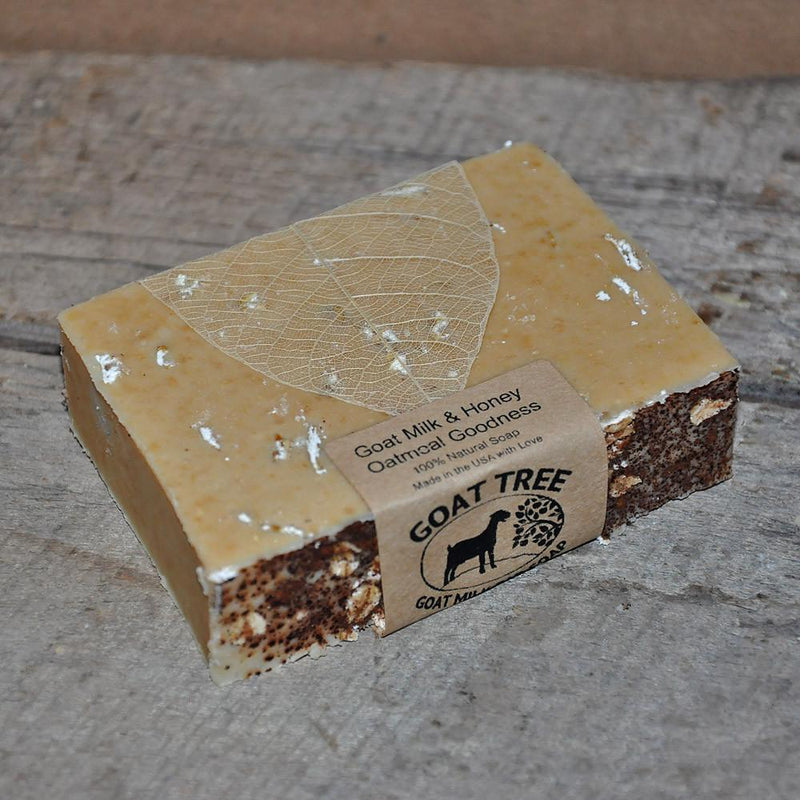 Soaplandia Soap Store Goat Milk & Honey Oatmeal Goodness Soap, Unscented Bar Soap