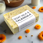 Soaplandia Soap Store Goat Milk & Calendula Tea Soap, Unscented Bar Soap