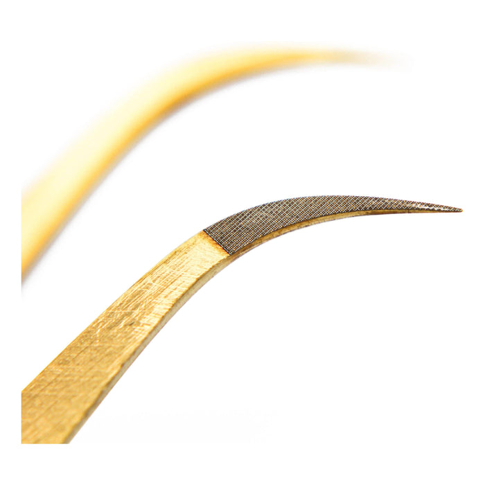 Mega Lash Academy - Gold Micro Fiber - MF1 - Ultra Curved Tweezers 0.5oz. 