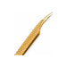 Mega Lash Academy - Gold Micro Fiber - MF2 - Xtra Long Isolating Tweezers 0.5oz. 