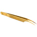 Mega Lash Academy - Gold Micro Fiber - MF2 - Xtra Long Isolating Tweezers 0.5oz. 