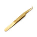 Mega Lash Academy -  Gold Micro Fiber - MF3 - 90 Degree Volume Tweezers