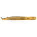 Mega Lash Academy - Gold Micro Fiber - MF5 - Boot Volume Tweezers 0.5oz. 