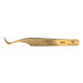 Mega Lash Academy -  Gold Micro Fiber - MF6 - Hook Volume Tweezers