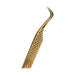 Mega Lash Academy -  Gold Micro Fiber - MF6 - Hook Volume Tweezers