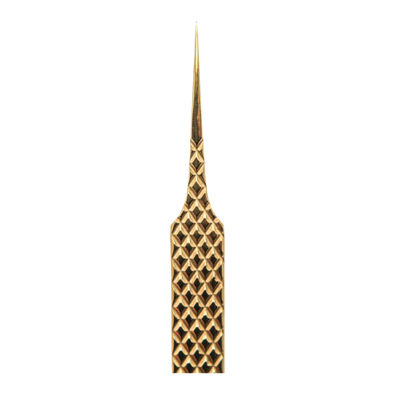 Mega Lash Academy Gold Micro Fiber - MF8 - Straight Isolating Tweezers Tweezers
