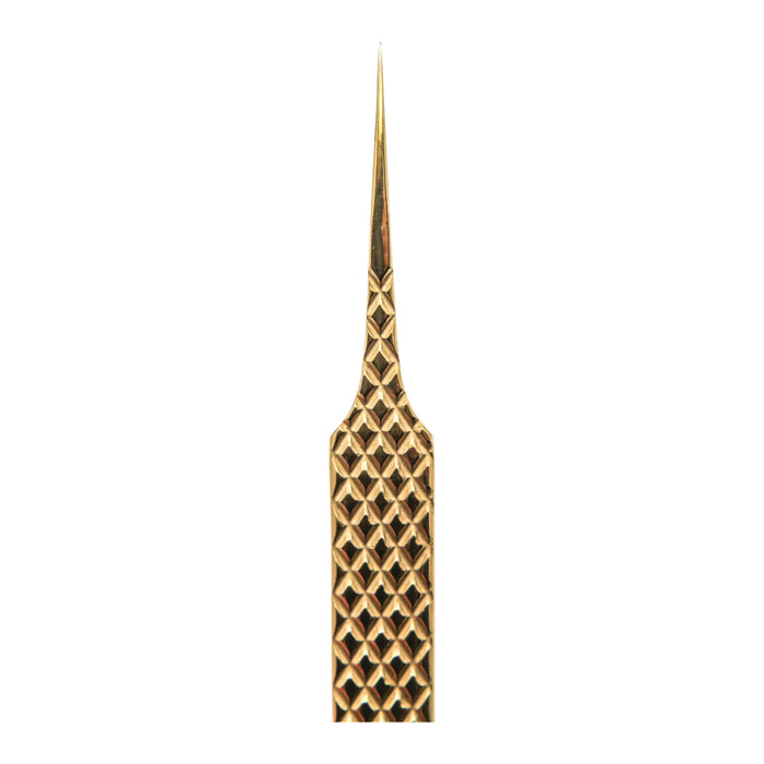 Mega Lash Academy - Gold Micro Fiber - MF8 - Straight Isolating Tweezers