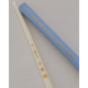 Be A Heart Alpha & Omega Baptism Candle (Gold) Candles