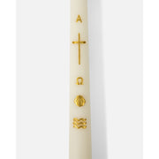 Be A Heart Alpha & Omega Baptism Candle (Gold) Candles