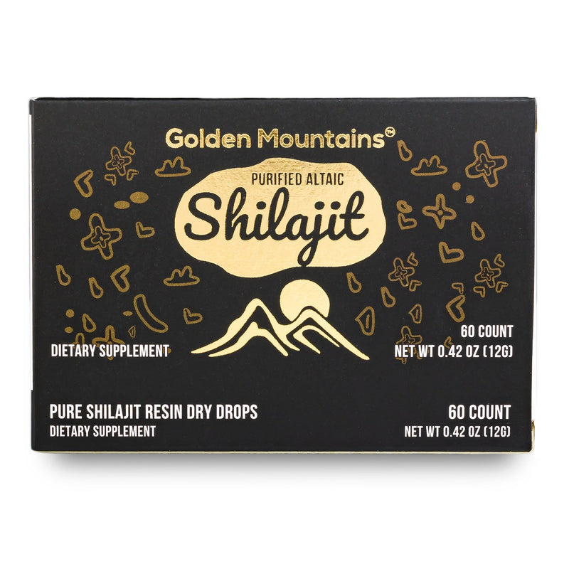 SiberianGreen.com Siberian Green Shilajit Dry Drops | Altai Golden Mountains | 60 x 200mg Herbs