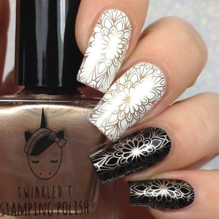 Twinkled T - Liquid Gold Stamping Polish