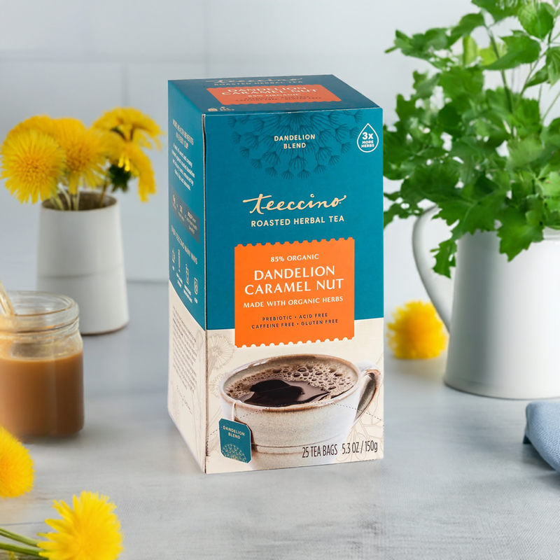 Teeccino Dandelion Caramel Nut Roasted Herbal Tea Herbal Tea