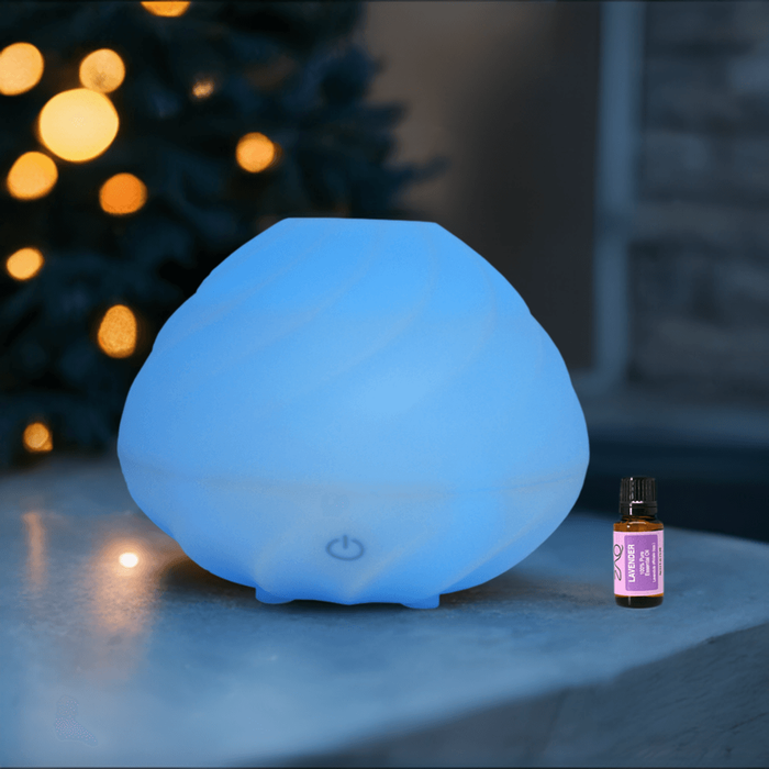 ZAQ Skin & Body - Swirl Aromatherapy Essential Oil Diffuser With Lavender Pure Essential Oil