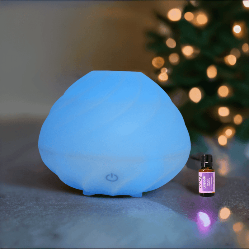 ZAQ Skin & Body Swirl Aromatherapy Essential Oil Diffuser with Lavender Pure Essential Oil Diffusers