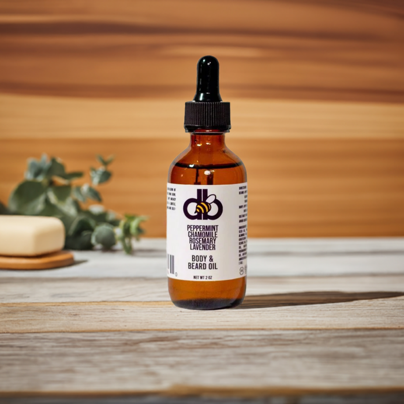 Diaz Beez Beard & Body Oil - Peppermint/Rosemary/Chamomile/Lavender