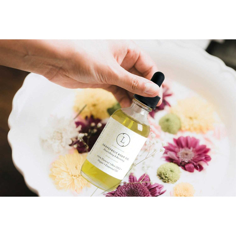 Lizush Natural Body Oil, Grapefruit Moisturizing Body Oil CREAMS & OILS