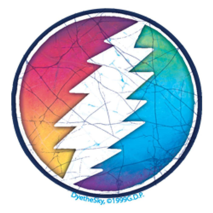 Threddies Grateful Dead Watercolor Circle Bolt Sticker