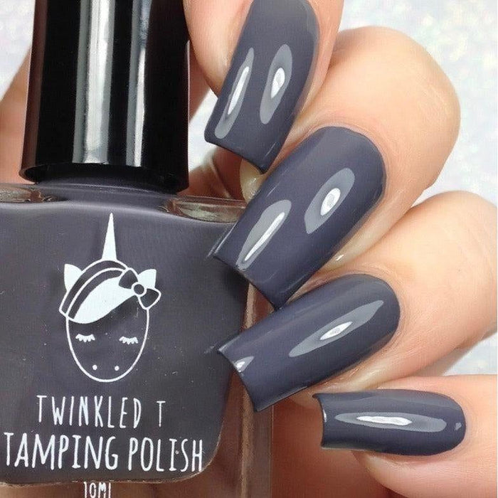 Twinkled T - Smokey Stamping Polish