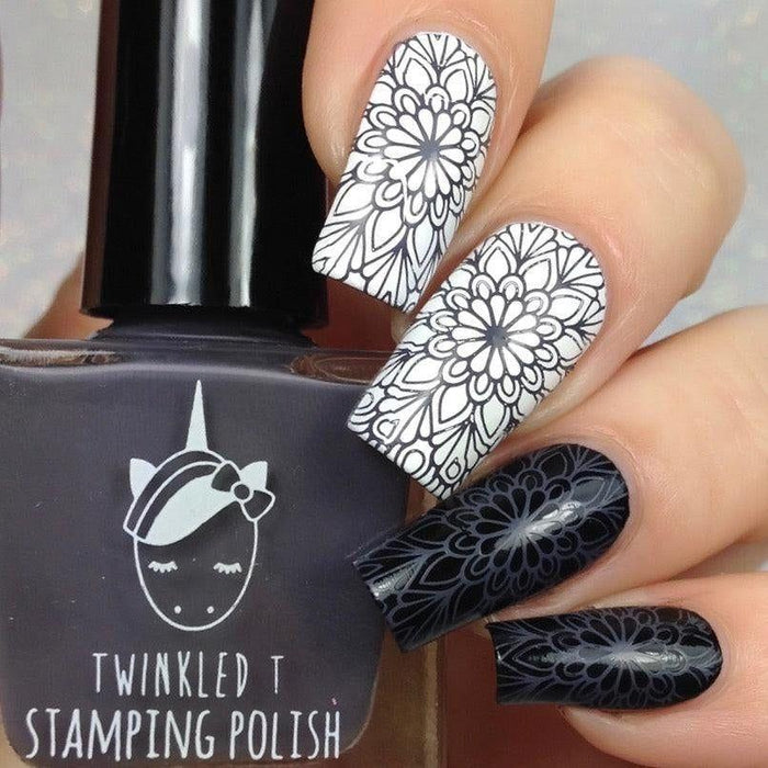 Twinkled T - Smokey Stamping Polish