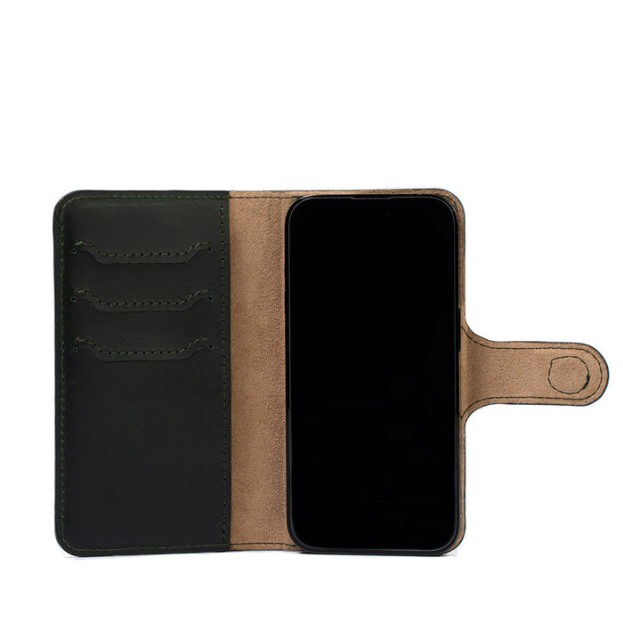 iPhone 15 series Leather MagSafe Folio Case Wallet with Grip by Geometric Goods