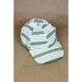 6-Panel Cap - Japanese Linen - BALLPARK GREEN STRIPE