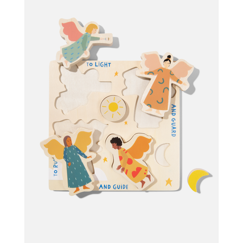 Be A Heart Guardian Angel Wooden Puzzle puzzle