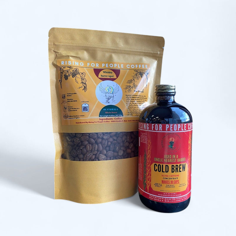 Rising For People Coffee Co. Guatemala-Aged Whiskey barrel Coffee Coffee