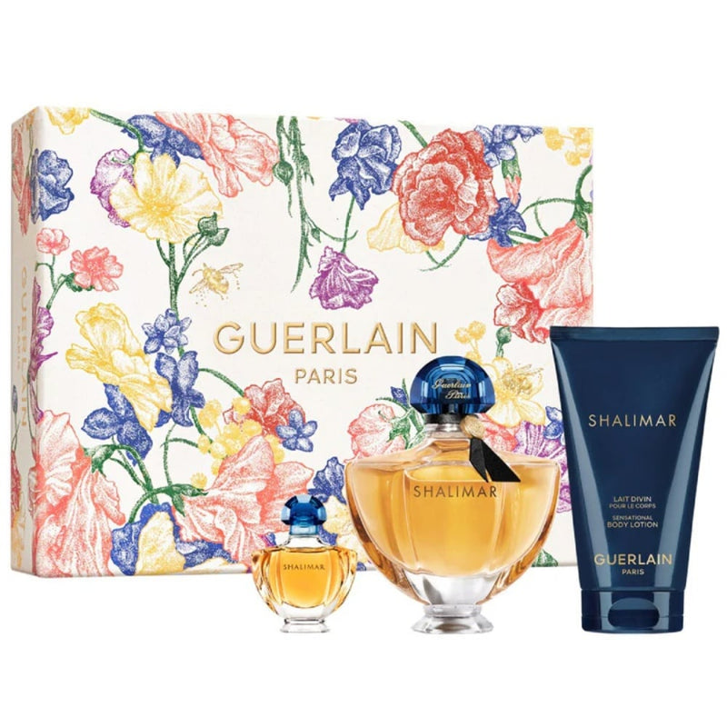 Nava Beauty Guerlain Shalimar Womans Eau De Parfum Gift Set Trio Fragrance White Smoke Default Title