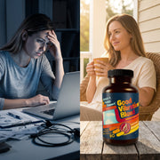 Hippie Farms Stress Support - Good Vibrations Blend - Ashwagandha, Lions Mane, & More Vitamins & Supplements Black
