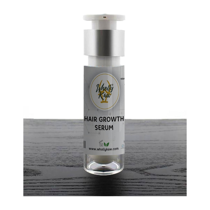 Wholly Kaw Hair Growth Serum - Polypeptides, Caffeine, Biotin, Keratinocyte Growth Factors 50 ml or 1.69 fl. oz.