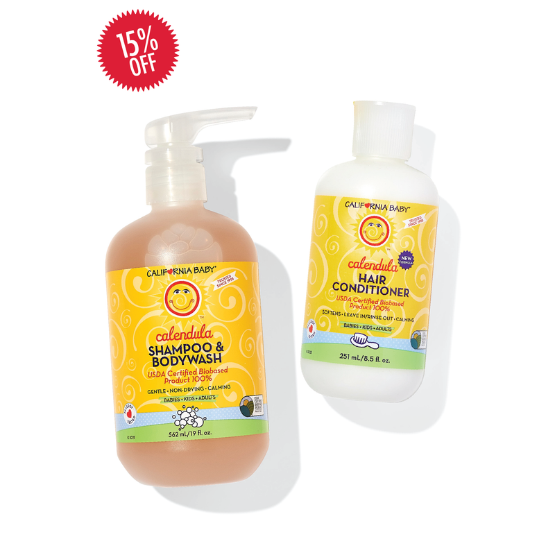 California Baby Calendula™ Shampoo + Conditioner Bundle Bundles