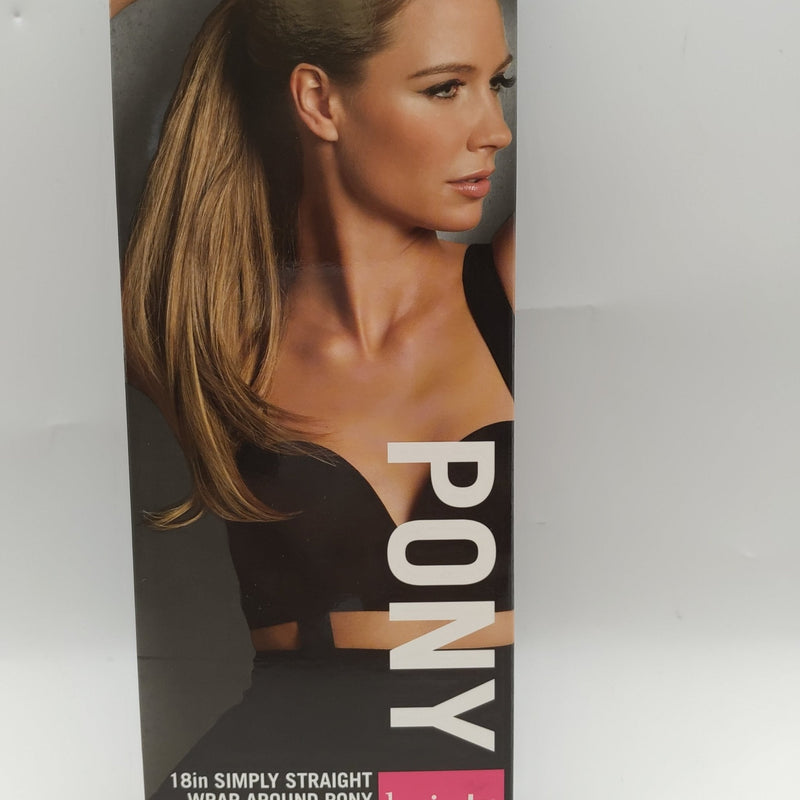 VIP Extensions Hairdo 18 Simply Straight Wrap Around Ponytail, Color RL12/22 Cappuccino Hair Extension Accessories