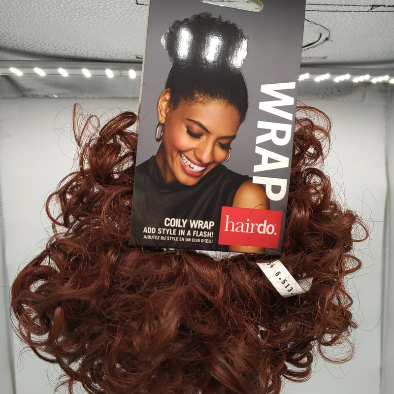 VIP Extensions Hairdo Coily Wrap Hair Attachment for Instant Good Hair Days, R33/31 SPICE Hair Extension Accessories