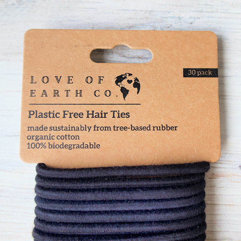 Love of Earth Co. Compostable Hair Ties (Pack of 30)