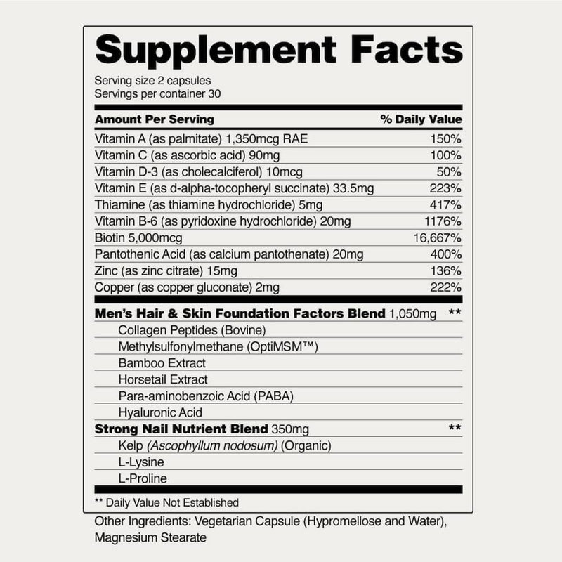Snap Supplements Hair Growth Supplement for Men