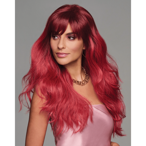 VIP Extensions Hairdo That's My Jam Red Fantasy Wig, Long Layered, Average Cap Size Wig Light Slate Gray