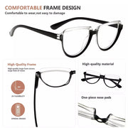 eyekeeper.com Half Moon Design Thicker Frame Reading Glasses R2006 Eyeglasses