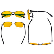 eyekeeper.com Half-rim Blue Light Blocking Eyeglasses LX19008-BB90 Eyeglasses