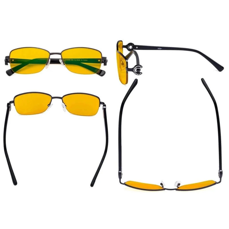 eyekeeper.com Half-rim Blue Light Blocking Eyeglasses LX19008-BB90 Eyeglasses