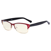 eyekeeper.com Half-rim Blue Light Filter Eyeglasses LX19003-BB40 Eyeglasses