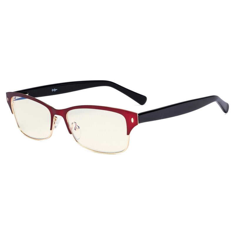 eyekeeper.com Half-rim Blue Light Filter Eyeglasses LX19003-BB40 Eyeglasses