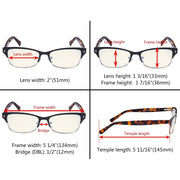 eyekeeper.com Half-rim Blue Light Filter Eyeglasses LX19003-BB40 Eyeglasses