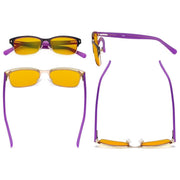 eyekeeper.com Half Rim Blue Light Blocking Eyeglasses LX19003-BB90 Eyeglasses