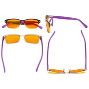 eyekeeper.com Half Rim Blue Light Blocking Eyeglasses LX19003-BB98 Eyeglasses