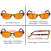 eyekeeper.com Half Rim Blue Light Blocking Eyeglasses LX19003-BB98 Eyeglasses