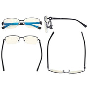 eyekeeper.com Half-rim Blue Light Filter Eyeglasses LX19008-BB40 Eyeglasses