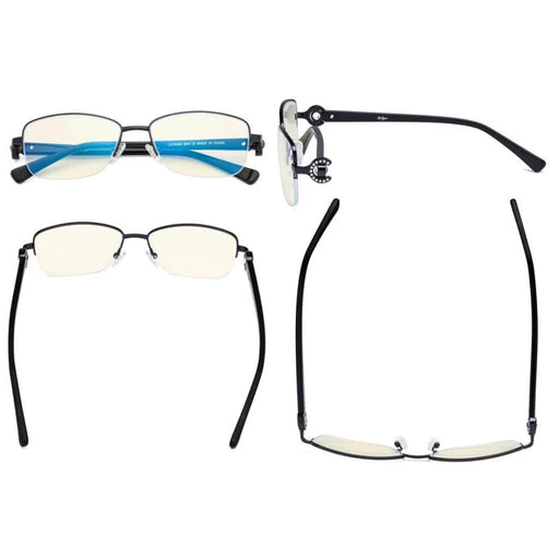 eyekeeper.com Half-rim Blue Light Filter Eyeglasses LX19008-BB40 Eyeglasses
