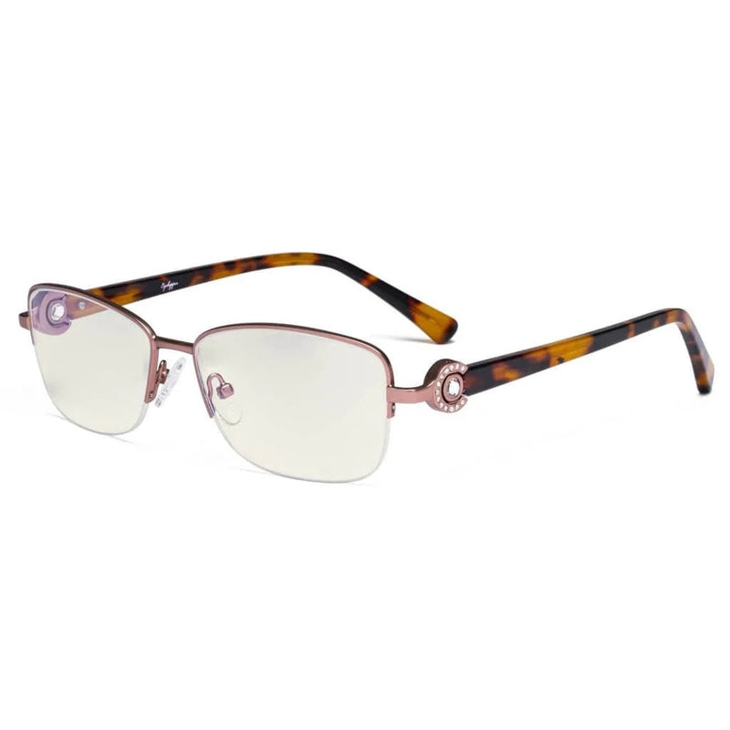 eyekeeper.com Half-rim Blue Light Filter Eyeglasses LX19008-BB40 Eyeglasses